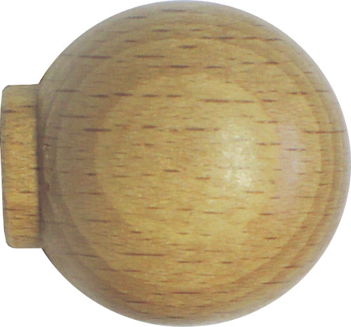 Πομολάκι επίπλων σφαιρικό ξύλινο λουστραρισμένο